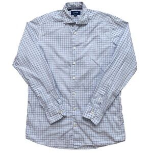 ETON Shirt Mens Size M Contemporary Long Sleeve Button Plaid Blue